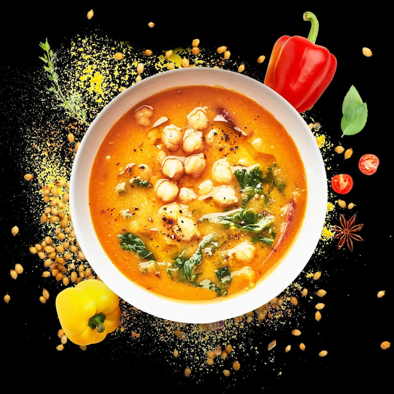 Imagem ilustrativa sopa com legumes
